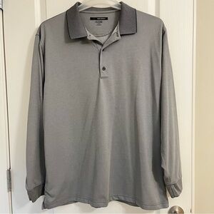 Greg Norman Gray Long Sleeve 3 Button Performance Pullover Men’s XL